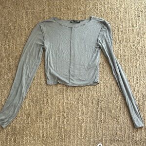 Long sleeve crop top